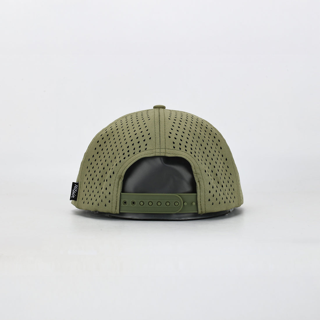 Mörkbeige mesh keps Hitpin bakifrån