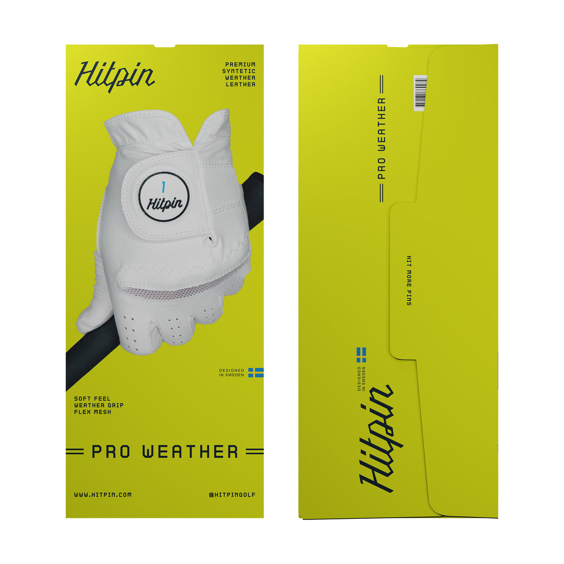 Hitpin allväder golfhandske förpackning