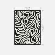 Microfiber Towel Fluid White’n Black