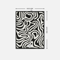Microfiber Towel Fluid White’n Black