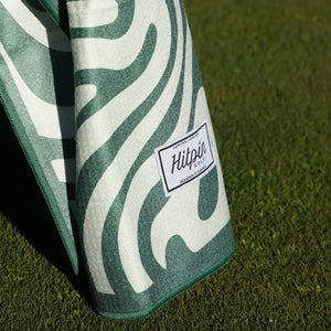 Hitpin green fluid golfhandduk