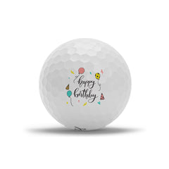 Logoboll med "Happy birthday" text