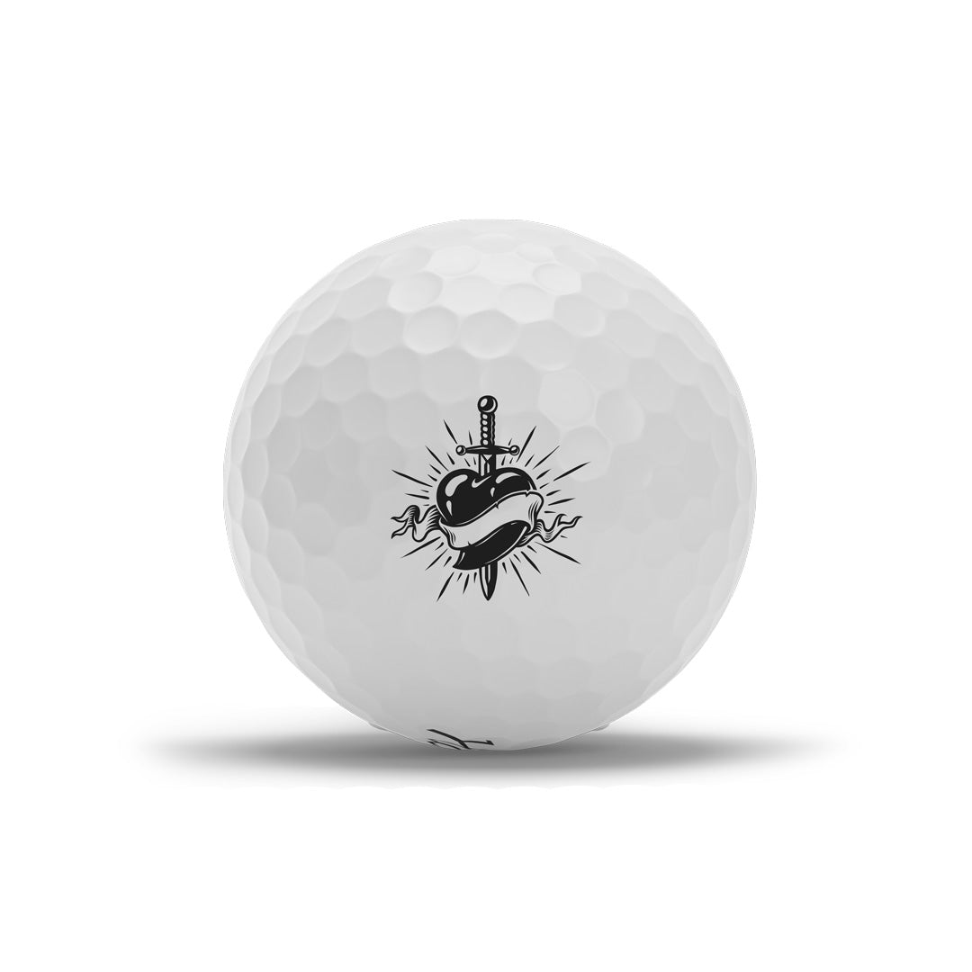 Hjärta och svärd logoboll