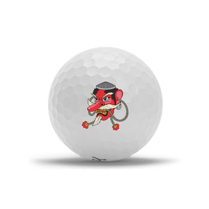 Boll med en figur tryckt på sidan