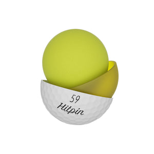 Hitpin Pro 59 3 delad konstruktion, kärnan, andra lagret och höljet visas